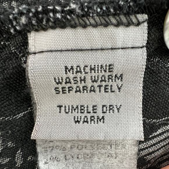 Cut-Loose Gray Black Blazer Jacket Cotton Polka Dot Plaid Notch Lapel Medium M - Picture 11 of 12